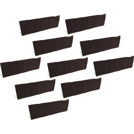 Lot de 10 sacs de sable anti-inondation professionnels vides, étanches à la pluie et munis d'un cordon de serrage, pour porte de maison, garage, sous-sol, etc. (1/5)