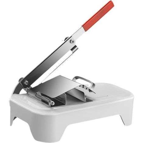 Cortadora de carne manual de acero inoxidable – Para tocino, jamón, salchichas, carne congelada (1/4)
