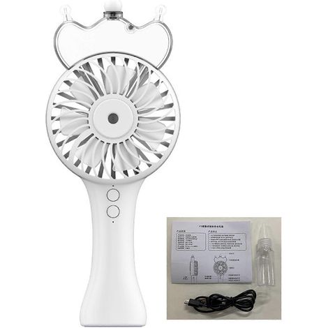 Tragbarer USB-Ventilator mit Sprühfunktion, elektrische Klimaanlage für den Außenbereich
