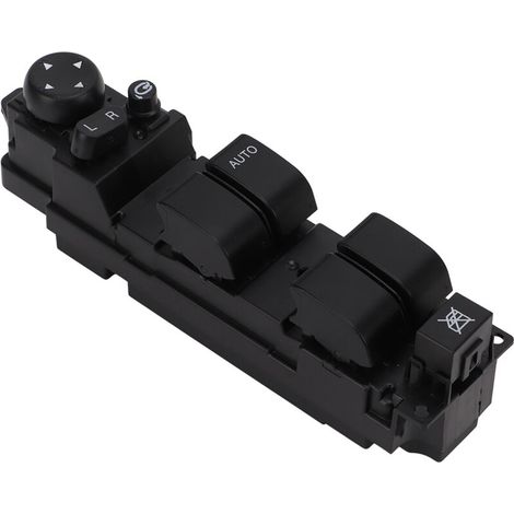 Interruptor de elevalunas eléctrico para Mazda 2 y 6 (2008–2012, volante a la derecha) – D652-66-350A, ABS negro, repuesto de alta resistencia