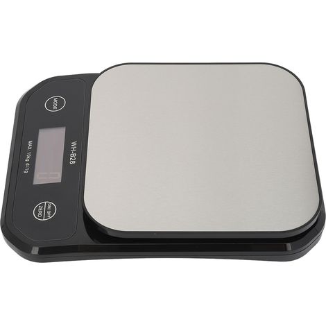 Küchenwaage (Genauigkeit: 1 g bis 10 kg), wasserdicht nach IP7, mit LCD-Bildschirm, aus Edelstahl, ideal für Familienküchen und Cafés. (1/4)