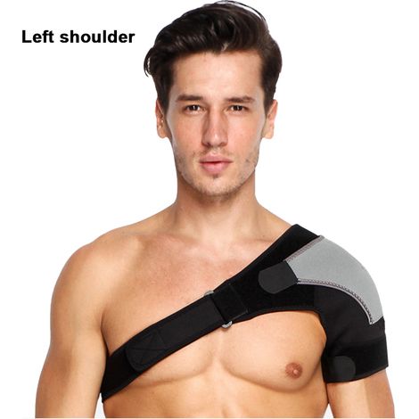 Support Épaule - Manchon De Compression Orthopédique Pour Déchirure De La Coiffe Des Rotateurs Et Luxation - Unisexe Réglable Avec Sangles À Boucle - 1 Pièce