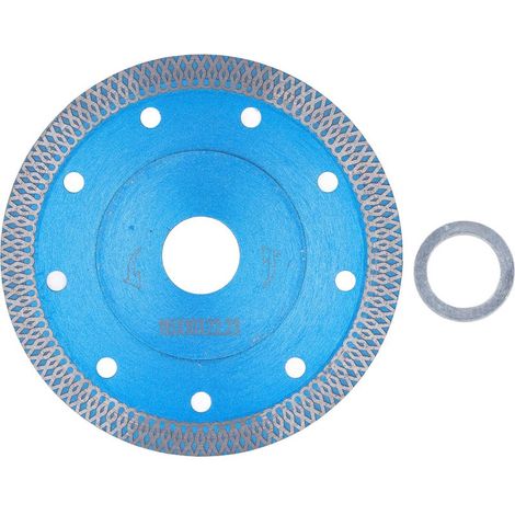 Diamond disco 115mm taglio a secco e a umido per ceramica, granito, marmo blu (1/5)
