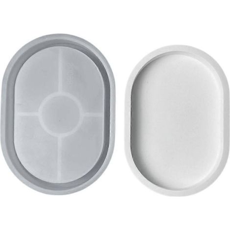Moules en silicone pour chandeliers ovales, moules de moulage DIY, moules en résine pour bougeoirs (1/4)