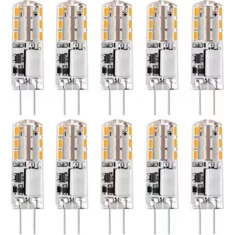 10 lampadine LED G4 12V AC/DC bianco caldo 3000K 2W, illuminazione dimmerabile - WELLNGS (1/5)