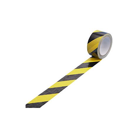 ratioform  Nastro segnaletico in PVC  nero / giallo  conf da 6