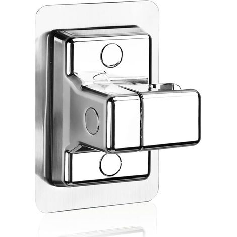 Shower bracket without drilling, universal 360° adjustable shower head holder, wall mounted shower bracket, wall mount for swivel hand shower, generic fixed adjustable shower bracket