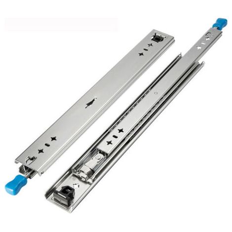 Coulisses de tiroir télescopiques 304.8mm – Charge lourde jusqu'à 45kg – Action lisse et stabilité latérale – Applications industrielles (1/4)