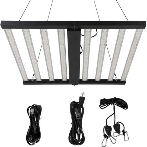 Lampe de Culture LED 600 W, 8 Barres, Spectre Complet, 120 × 120 cm (1/5)