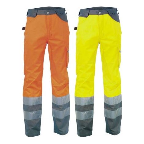 Pantaloni da lavoro ad alta visibilità Cofra Light - 48 (EU) - Arancione