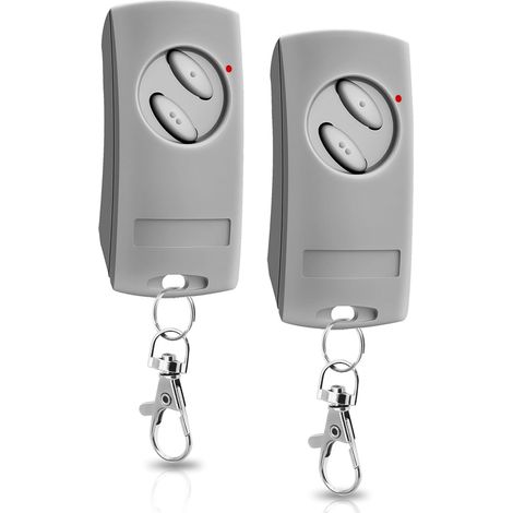Lot de 2 Remplacement Pour Télécommande Ecostar RSC2, RSE2, 433.92 MHz Télécommande d'ouverture de Porte Garage 2 Canaux, Pour Porte de Garage Liftronic 500, 700, 800