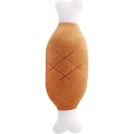 Jouet Pour Chien - Os En Peluche Avec Sonnette Intégrée - Forme De Légume Et De Fruit - 1 Pièce (1/5)