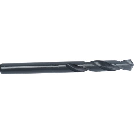 Foret hélicoïdal HSS 13mm, queue réduite, noir, perceuse acier inox fer alu cuivre, forets métaux (1/5)