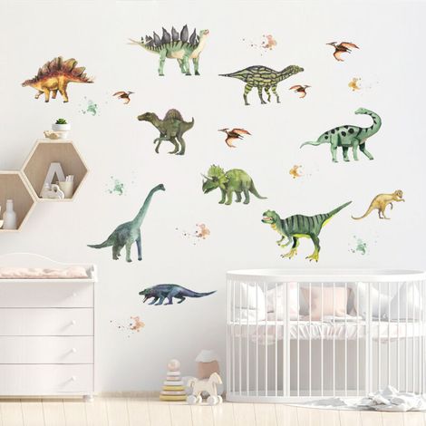 Sticker mural dinosaure animé - Salon/Fenêtre