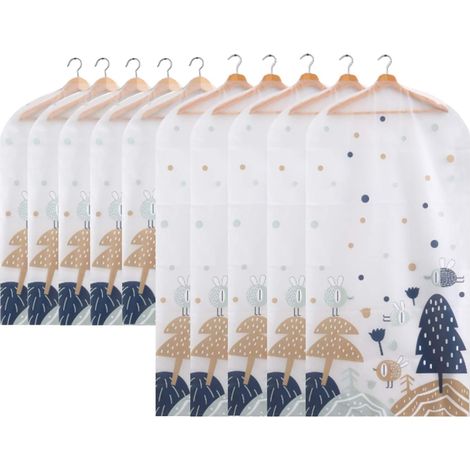 Housse à vêtements respirante, lot de 10 housses pour costumes, F (1/5)