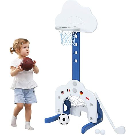 COSTWAY Set Basketcanestro Da Basketsetbasket Bambinomini Canestrobasket Accessoricanestro Basket Bambinibasket Per Bambiniset Basket Portatile Per Bambinican (1/5)
