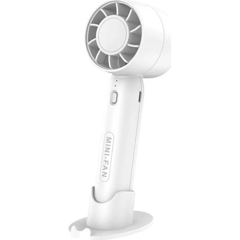 Ventilateur, Mini ventilateur portatif à chargement USB, ventilateur portatif à lumière ambiante,pour Maison,Bureau,Ecole,Extérieur (blanc) (1/5)