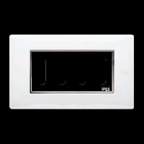 Coperchio protetto ip55, bianco nea, 4 moduli urmet 12514.bn
