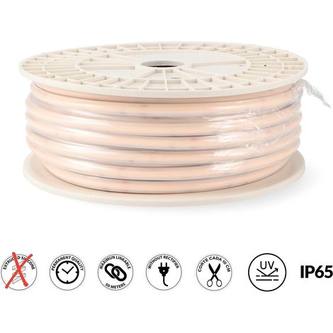 IluminaShop - Tira de LED 500W 220VAC Cobpoint 10W/m IP65 (50 Metros) Blanco Calido 2100 (1/2)