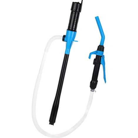 Siphon électrique à piles de pompe de transfert portative avec le tuyau blanc de 35.4 pouces pour le transport d'eau de Derv de carburant d'essence (1/5)