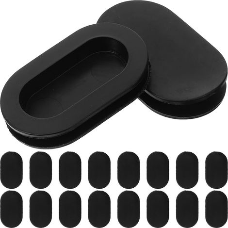 20pcs Bouchons de Tirelire en Silicone Noir, Bouchon Inférieur Facile à Installer pour Tirelire, pour Projets DIY, Design Unique et Polyvalent (1/5)