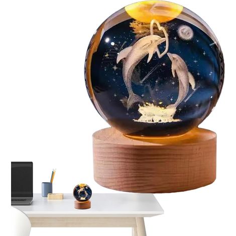 Veilleuse 3D, Veilleuse boule de Lampe boule moderne chic (1/5)