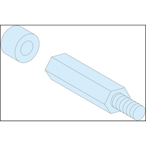 PrismaSeT G Active Entretoise hexagonale M8 Haut. 40mm lot de 4 LVS03199