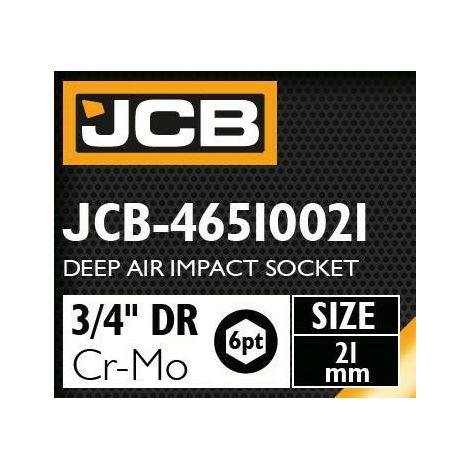 Adaptador de impacto profundo 3/4" 21mm (hexagonal de 6 caras)