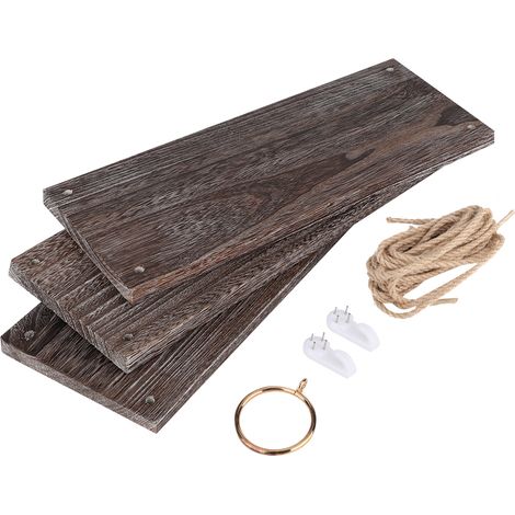Étagère Murale Vintage Bois pour Plantes et Pots de Fleurs - Décor Maison 3 Niveaux (1/5)