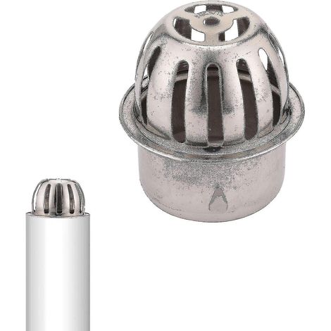 Protection de gouttière en acier inoxydable avec récupérateur de feuilles pour tuyaux de toit[hhhhs] (1/5)