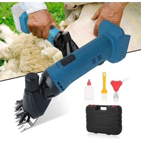Uverbon Electric Sheep Clipper - 9 Teeth, 6 Adjustable Speeds, Compatible with Makita 18V Battery (1/4)