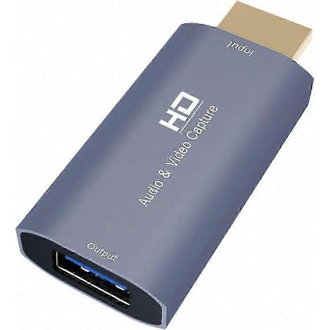 Adaptateur femelle-mâle pour carte d'acquisition vidéo USB vers HDMI Z51 (1/4)