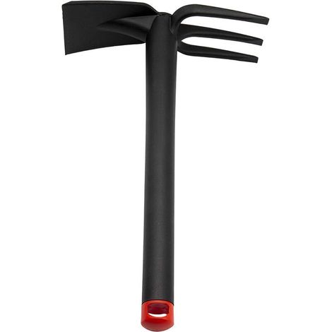 Petite pelle à trois dents. fourche à terre. râteau à trois dents. ensemble à double tête. clip 33 cm-7.5 cm