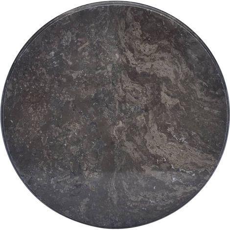 Tischplatte,Schreibtischplatte,Küchen Arbeitsplatte Schwarz Ø50x2,5 cm Marmor CCA884917 (1/5)
