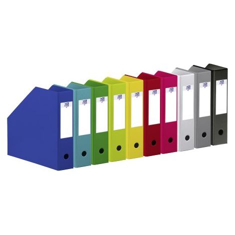 Range-revues OXFORD, dos de 7 cm et 10 coloris assortis - Lot de 10