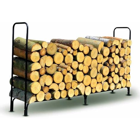 OSE – Serre bûches acier 200 x 115 cm – Capacité 1,15 stères – Supporte jusqu'à 600 kg – Montage rapide et facile – Pour séchage efficace du bois
