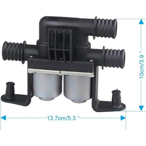 Convient pour la vanne d'eau de chauffage BMW, l'électrovanne de commande d'eau de chauffage, l'électrovanne de refroidissement 64116910544 (1/5)