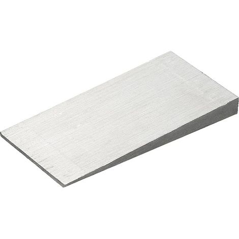 Coin Métallique, 4x2x0.4 Pouce Cales Acier Au Carbone Rondelles Biseautées Triangulaires Pour Flasque Solides Durables Pour Outil Soudage D'ajustage Tuyau Usine, Ton Argenté (1/4)