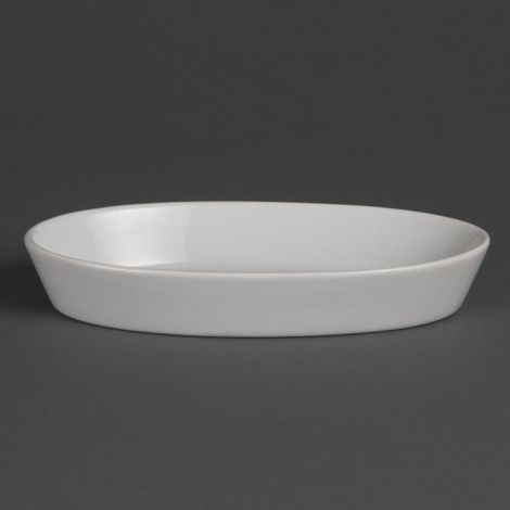 Plats À Sole Ovales Blancs 195 x 110mm (Lot de 6) - Ref W418 - Olympia (1/4)