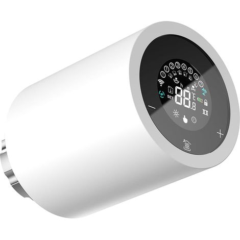 Écran Tactile LCD Zigbee Actionneur de Radiateur Intelligent Contrôle par Application Vanne de Radiateur Thermostatique Contrôleur de Température A (1/5)