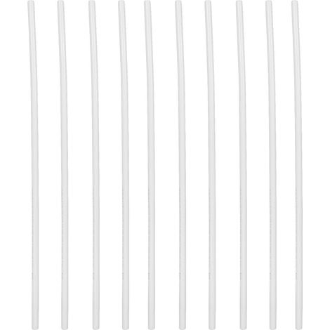 Tuyau en PVC blanc pur résistant aux UV, 10 pièces, 1m de long, qualité meubles pour projets de bricolage, maison, jardin, serre, diamètre extérieur 20mm/0,79 pouces (1/5)