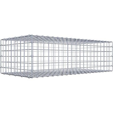 Gabiondeco - Gabion 100 cm x 30 cm x 50 cm (L x H x P). mailles 5 x 5 cm. Fermeture par anneaux en c - Made in Germany (1/5)