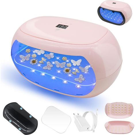 Lampe à Résines UV Double Face Lampes à Durcir la Résines,Utilisable Séparément,Lampe à Résine UV 60W pour un Durcissement Rapide avec Affichage LED pour Résine,Bricolage,Fabrication de Bijoux (1/5)
