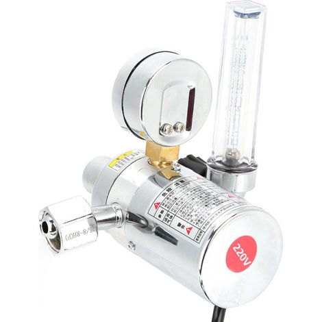 Régulateur de pression de dioxyde de carbone (CO2) avec manomètre pour travaux de soudage 220 V (1/5)