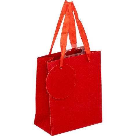 Borsa regalo in paillettes formato mini rossa - Atmosphera créateur d'intérieur (1/2)