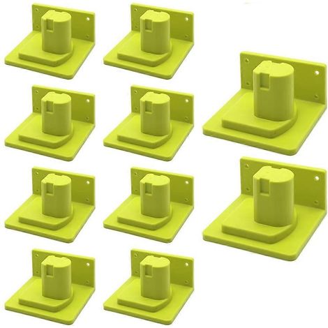 Lot de 10 supports de fixation pour outils Ryobi 18V One+ P102 P103 P104 P105 P107 P108 P109, support de batterie, support de suspension pour outils électriques (1/5)