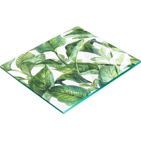 Planche décorative multifonctionnelle pour cuisine, feuilles en verre trempé, 60 x 52 cm (1/5)