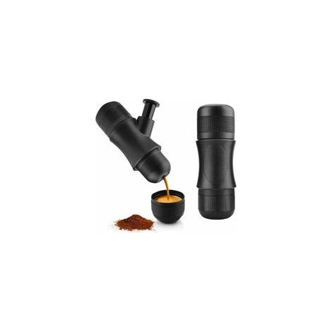 Machine à expresso portable, mini machine à café de voyage manuelle, cafetière de voyage extra petite, à commande manuelle, compatible avec le café moulu (1/5)