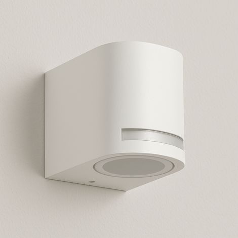 Applique nero da esterno a muro ip54 lampada a parete moderno gu10 monoemissione - Color: Bianco