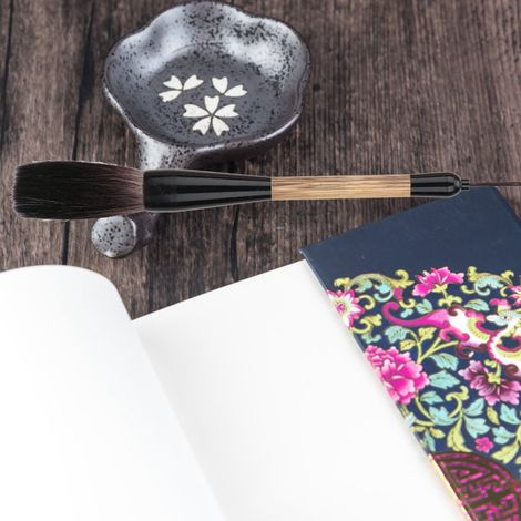 Pinceau de calligraphie chinoise traditionnelle, brosse de peinture grand format, poil d'ours, pinceau d'écriture pour encre et aquarelle (1/5)